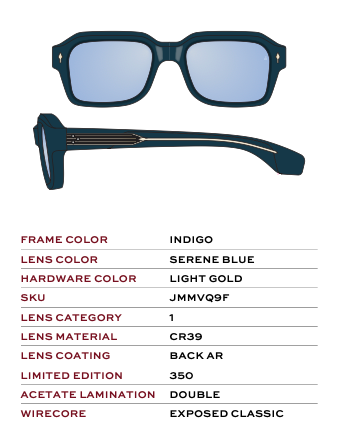Jacques Marie mage Vivienne in indigo